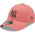 petten-gebogen-roze-verstelbaar-9forty-camo-infill-van-new-york-yankees-mlb-van-new-era