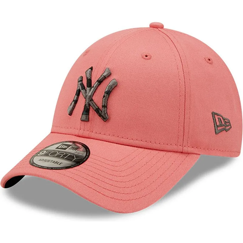 petten-gebogen-roze-verstelbaar-9forty-camo-infill-van-new-york-yankees-mlb-van-new-era