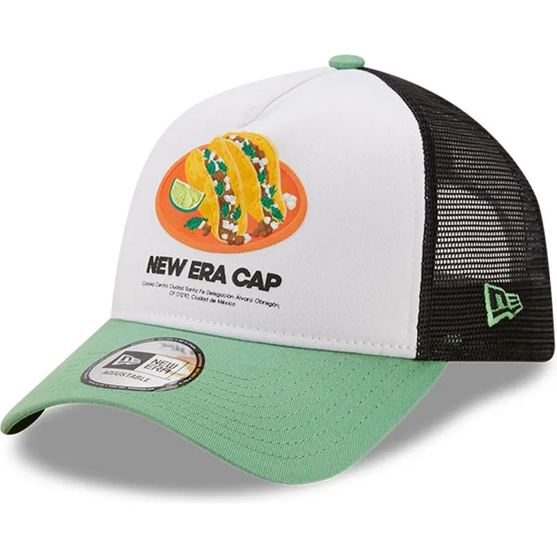 petten-gebogen-zwart-snapback-a-frame-tacos-food-pack-van-new-era