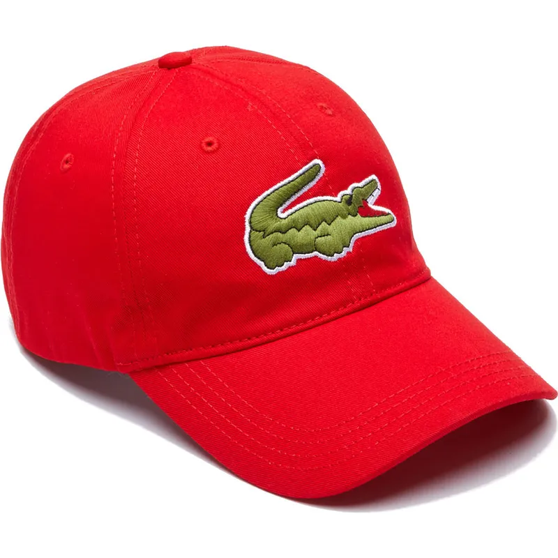 petten-gebogen-rood-verstelbaar-contrast-strap-oversized-crocodile-van-lacoste