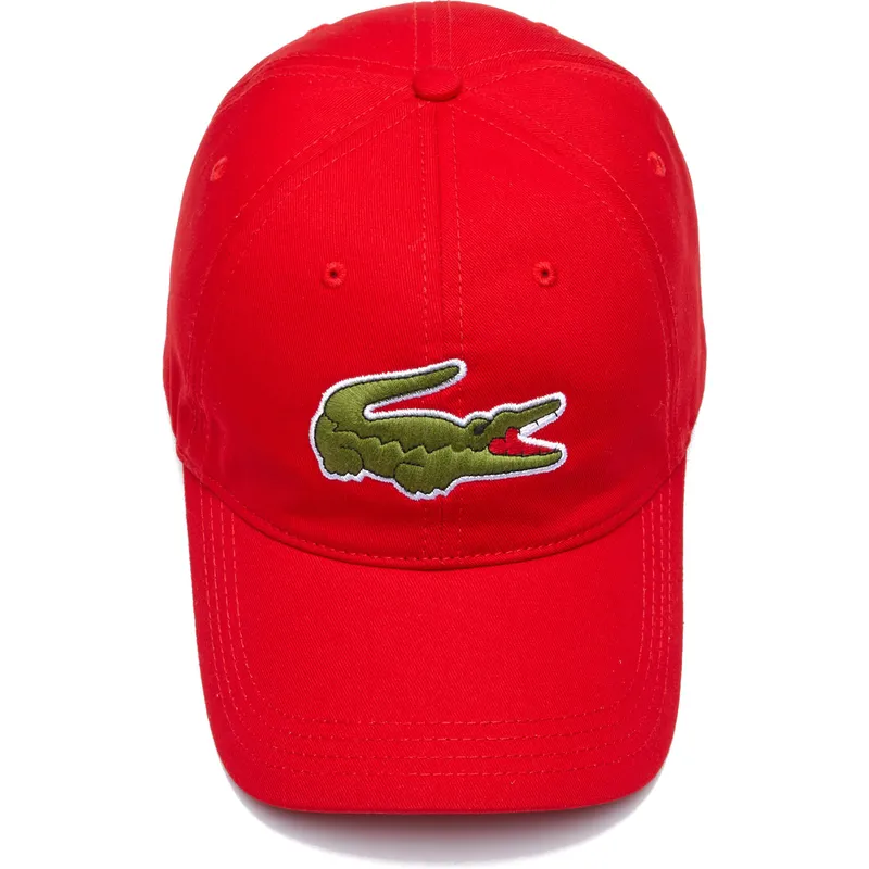 petten-gebogen-rood-verstelbaar-contrast-strap-oversized-crocodile-van-lacoste