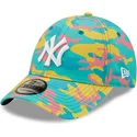 petten-gebogen-blauw-verstelbaar-9forty-camo-pack-van-new-york-yankees-mlb-van-new-era