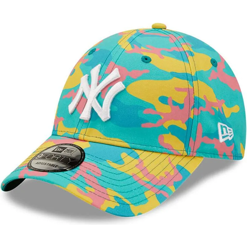 petten-gebogen-blauw-verstelbaar-9forty-camo-pack-van-new-york-yankees-mlb-van-new-era