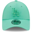 petten-gebogen-groen-verstelbaar-9forty-league-essential-van-los-angeles-dodgers-mlb-van-new-era