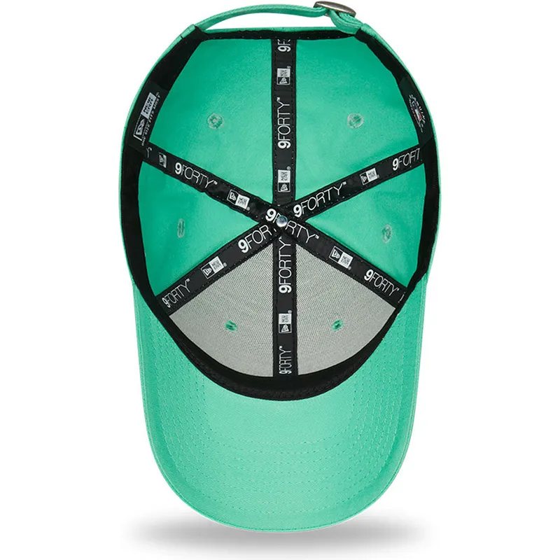 petten-gebogen-groen-verstelbaar-9forty-league-essential-van-los-angeles-dodgers-mlb-van-new-era