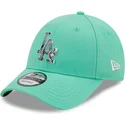 petten-gebogen-groen-verstelbaar-9forty-infill-van-los-angeles-dodgers-mlb-van-new-era