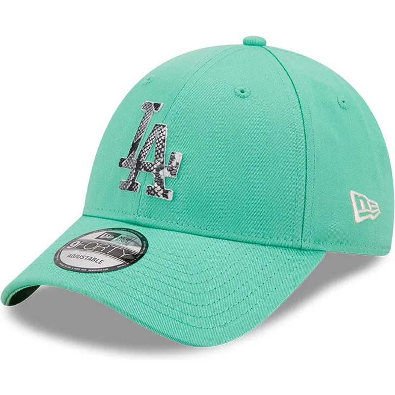 petten-gebogen-groen-verstelbaar-9forty-infill-van-los-angeles-dodgers-mlb-van-new-era