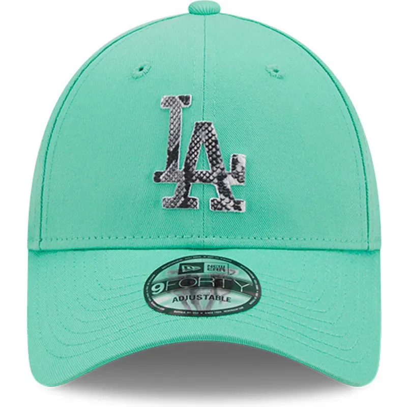 petten-gebogen-groen-verstelbaar-9forty-infill-van-los-angeles-dodgers-mlb-van-new-era