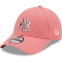 petten-gebogen-roze-verstelbaar-9forty-infill-van-new-york-yankees-mlb-van-new-era