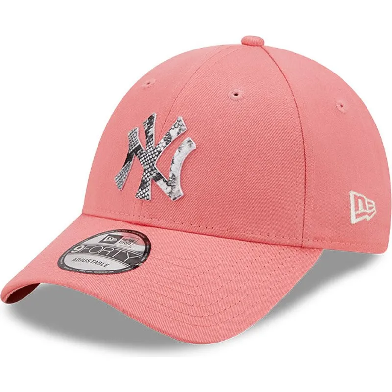 petten-gebogen-roze-verstelbaar-9forty-infill-van-new-york-yankees-mlb-van-new-era