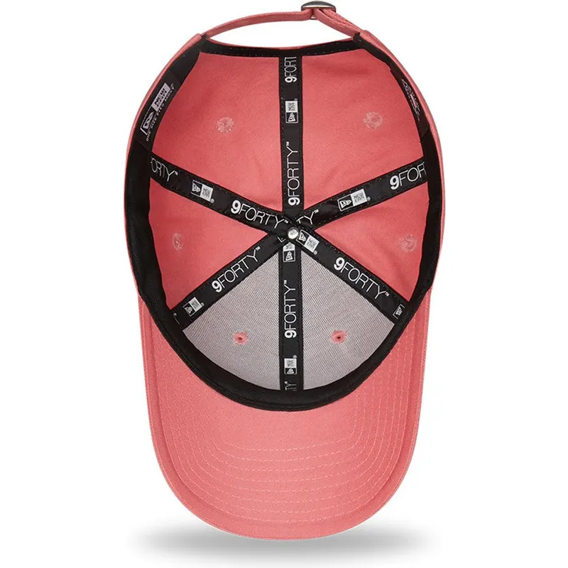 petten-gebogen-roze-verstelbaar-9forty-infill-van-new-york-yankees-mlb-van-new-era