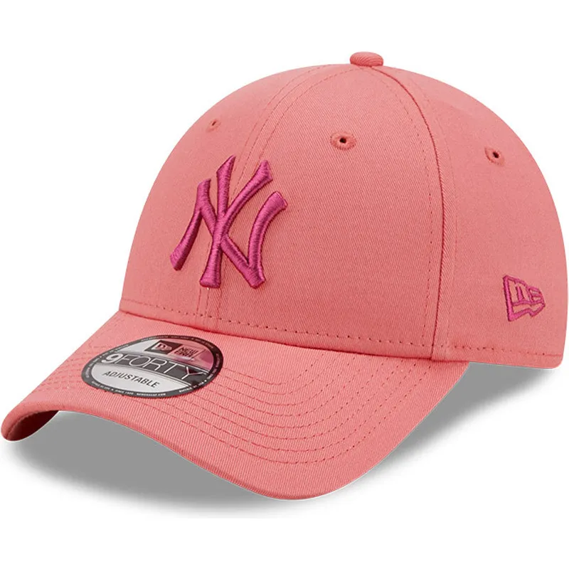 petten-gebogen-roze-verstelbaar-9forty-league-essential-van-new-york-yankees-mlb-van-new-era petten-gebogen-roze-verstelbaar-9forty-league-essential-van-new-york-yankees-mlb-van-new-era