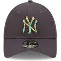 petten-gebogen-grijs-verstelbaar-9forty-camo-infill-van-new-york-yankees-mlb-van-new-era