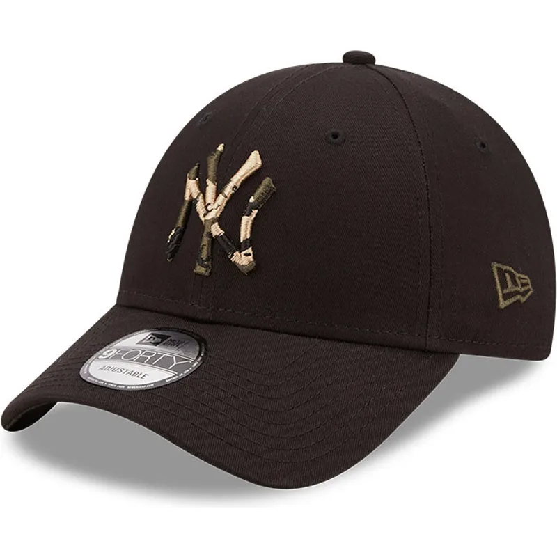 petten-gebogen-zwart-verstelbaar-9forty-camo-infill-van-new-york-yankees-mlb-van-new-era