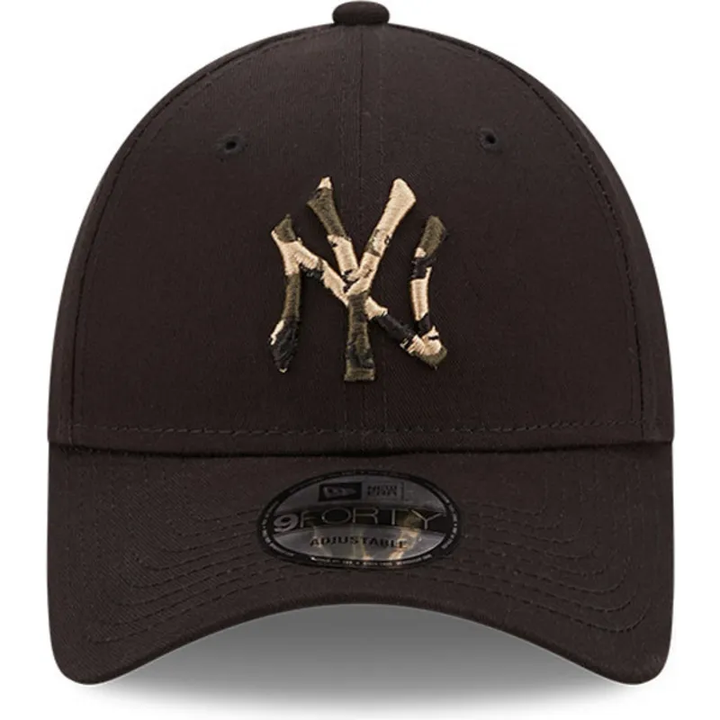 petten-gebogen-zwart-verstelbaar-9forty-camo-infill-van-new-york-yankees-mlb-van-new-era