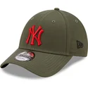 petten-gebogen-groen-verstelbaar-9forty-stadium-food-van-new-york-yankees-mlb-van-new-era