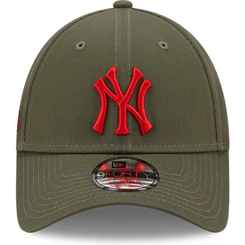 petten-gebogen-groen-verstelbaar-9forty-stadium-food-van-new-york-yankees-mlb-van-new-era
