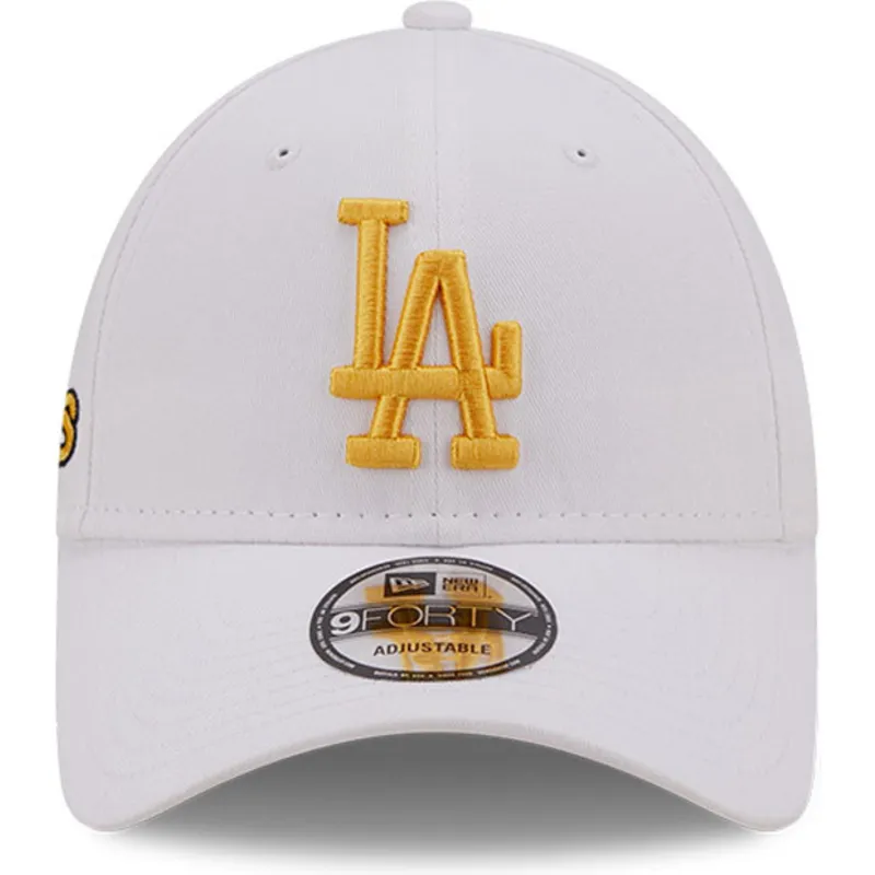 petten-gebogen-wit-verstelbaar-dorado-9forty-stadium-food-van-los-angeles-dodgers-mlb-van-new-era