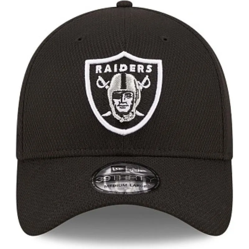 petten-gebogen-zwart-fitted-39thirty-diamond-era-van-las-vegas-raiders-nfl-van-new-era