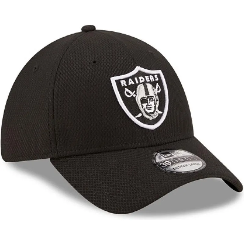 petten-gebogen-zwart-fitted-39thirty-diamond-era-van-las-vegas-raiders-nfl-van-new-era