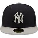 petten-plat-marineblauw-fitted-59fifty-parche-lateral-van-new-york-yankees-mlb-van-new-era