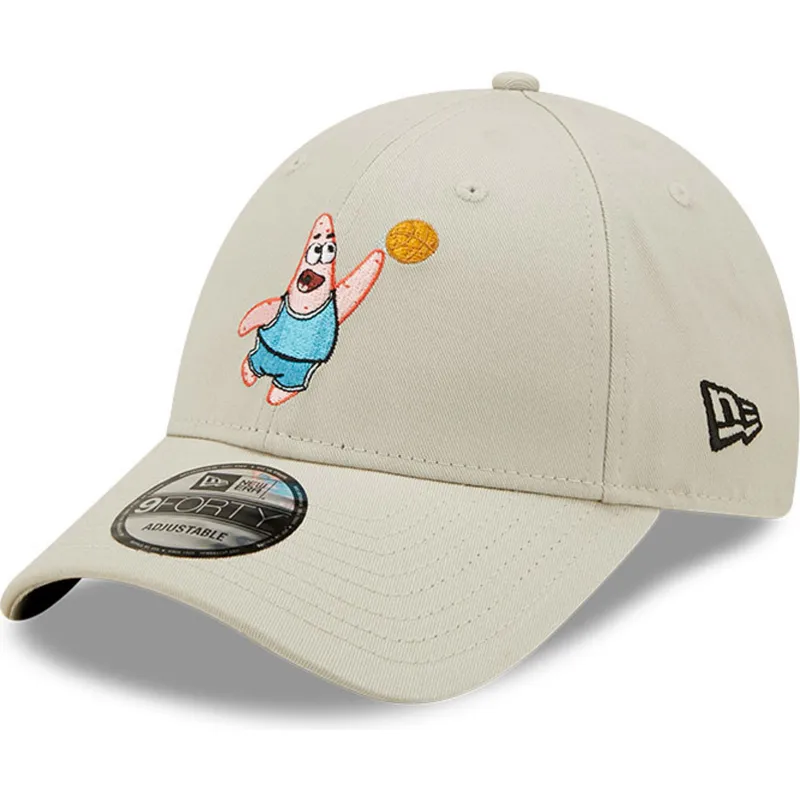 petten-gebogen-beige-verstelbaar-9forty-sporty-van-patrick-ster-spongebob-van-new-era