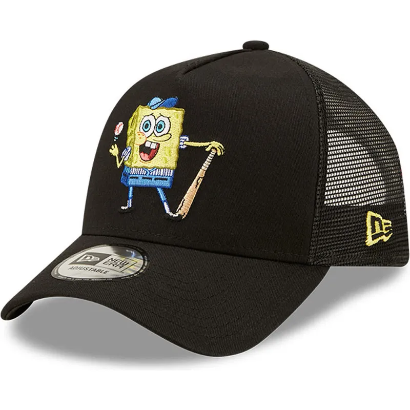 petten-gebogen-zwart-snapback-a-frame-sporty-van-spongebob-van-new-era petten-gebogen-zwart-snapback-a-frame-sporty-van-spongebob-van-new-era