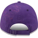 petten-gebogen-paars-verstelbaar-9forty-washed-pack-split-van-los-angeles-lakers-nba-van-new-era