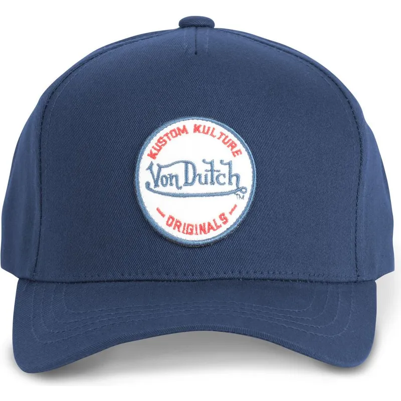 petten-gebogen-marineblauw-snapback-kustom-kulture-col-mar1-van-von-dutch petten-gebogen-marineblauw-snapback-kustom-kulture-col-mar1-van-von-dutch
