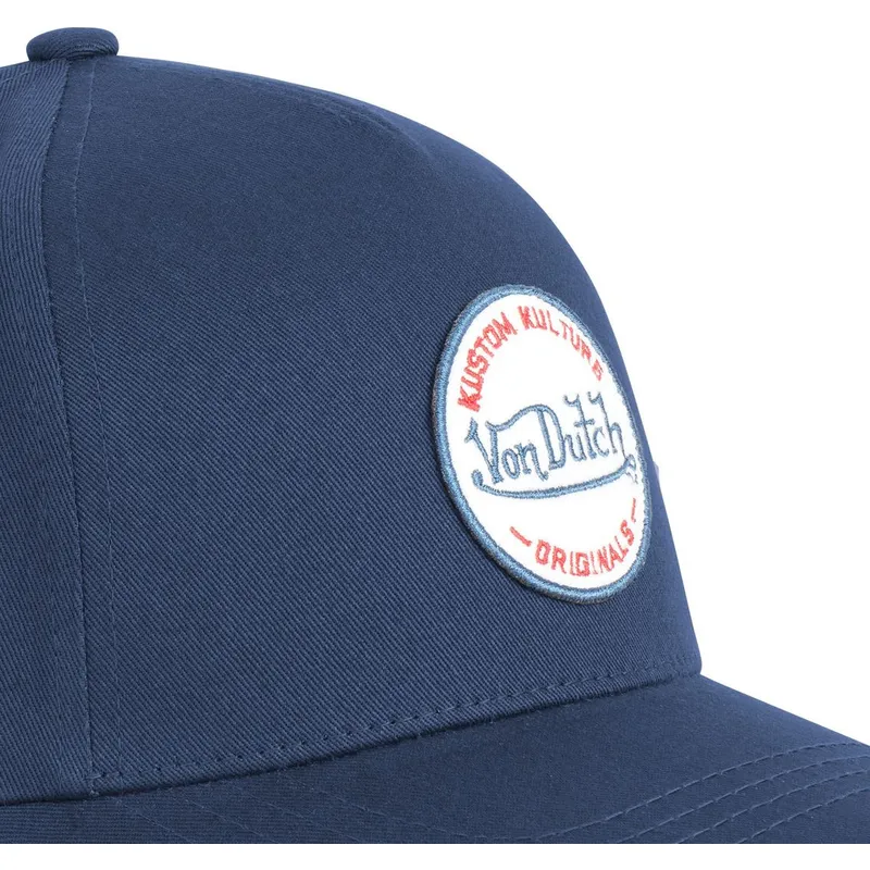 petten-gebogen-marineblauw-snapback-kustom-kulture-col-mar1-van-von-dutch petten-gebogen-marineblauw-snapback-kustom-kulture-col-mar1-van-von-dutch