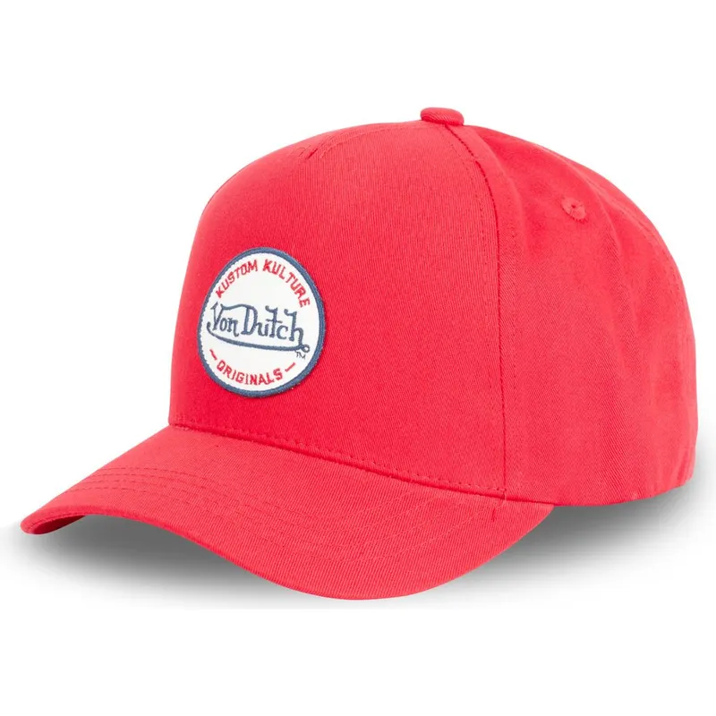 petten-gebogen-rood-snapback-kustom-kulture-col-red1-van-von-dutch petten-gebogen-rood-snapback-kustom-kulture-col-red1-van-von-dutch