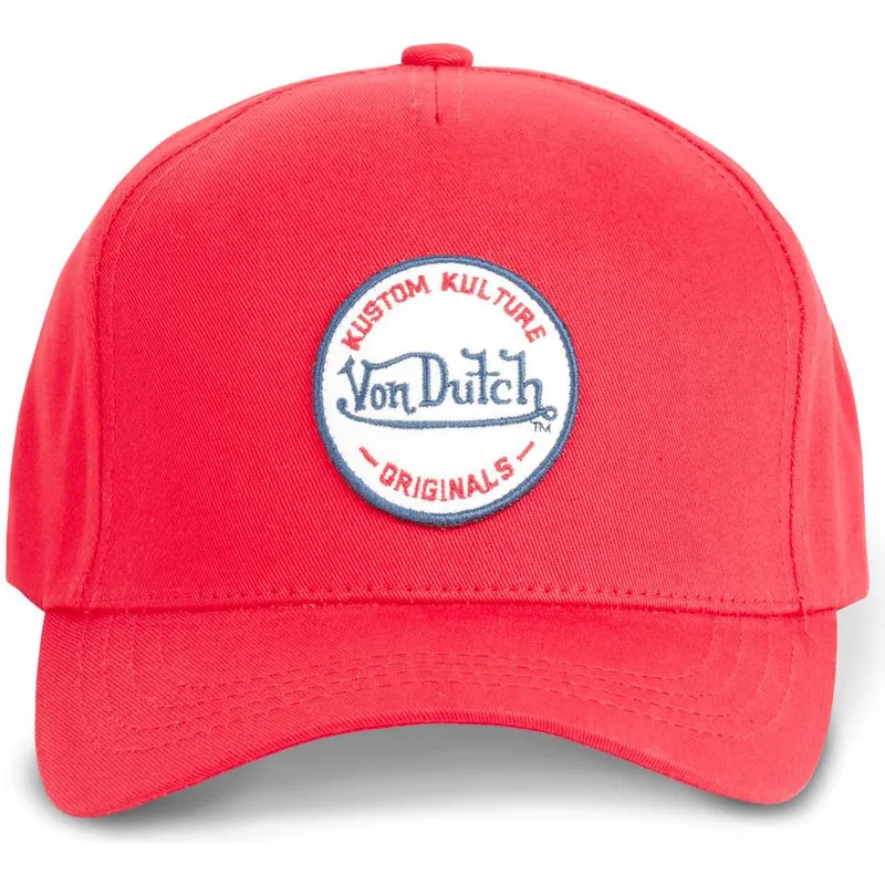 petten-gebogen-rood-snapback-kustom-kulture-col-red1-van-von-dutch petten-gebogen-rood-snapback-kustom-kulture-col-red1-van-von-dutch