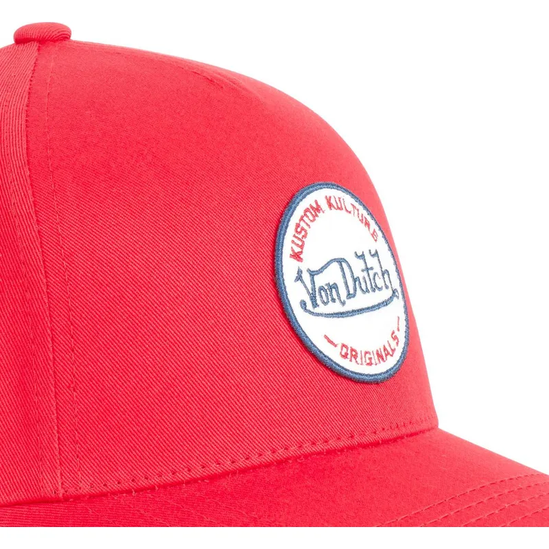 petten-gebogen-rood-snapback-kustom-kulture-col-red1-van-von-dutch petten-gebogen-rood-snapback-kustom-kulture-col-red1-van-von-dutch