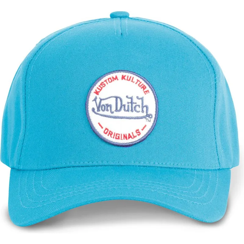 petten-gebogen-blauw-snapback-kustom-kulture-col-dblu-van-von-dutch