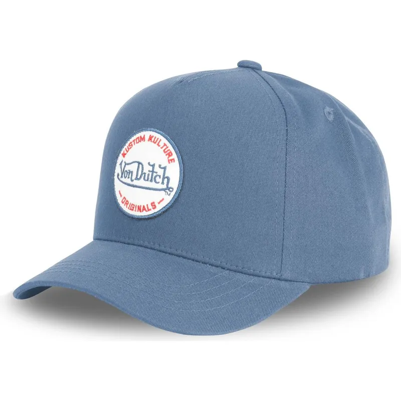 petten-gebogen-blauw-snapback-kustom-kulture-col-ant-van-von-dutch