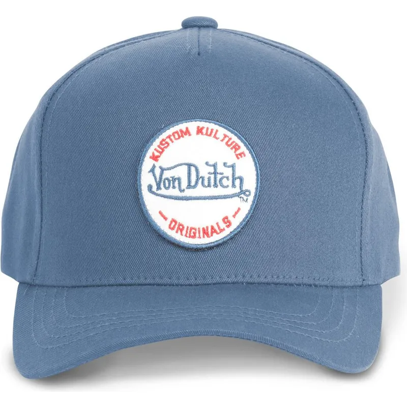 petten-gebogen-blauw-snapback-kustom-kulture-col-ant-van-von-dutch