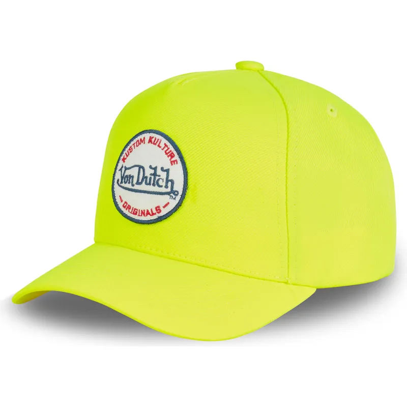 petten-gebogen-geel-snapback-kustom-kulture-col-yel1-van-von-dutch