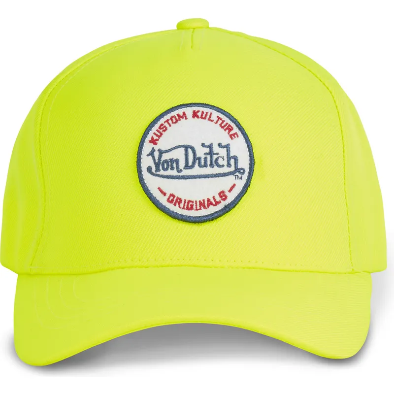 petten-gebogen-geel-snapback-kustom-kulture-col-yel1-van-von-dutch