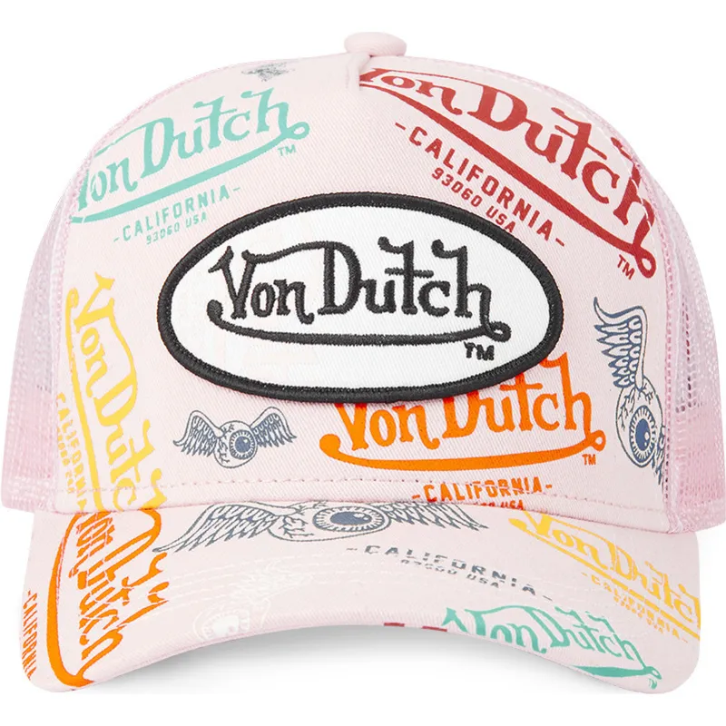 petten-gebogen-roze-snapback-bra-pin-van-von-dutch