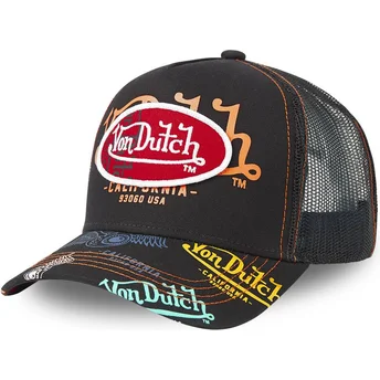 Petten gebogen zwart snapback BRA BLA2 van Von Dutch
