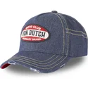 petten-gebogen-blauw-verstelbaar-vaquero-moto-club-moto-van-von-dutch