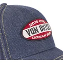 petten-gebogen-blauw-verstelbaar-vaquero-moto-club-moto-van-von-dutch