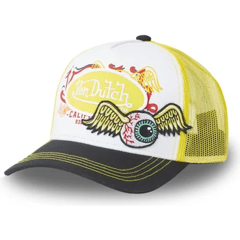 Petten gebogen geel snapback PAT YEL van Von Dutch