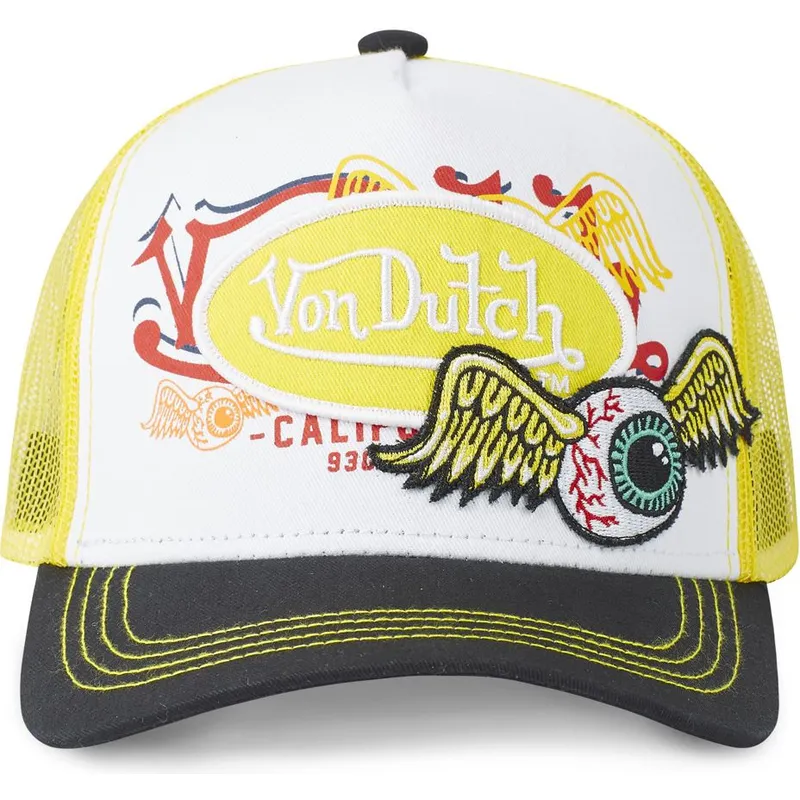 petten-gebogen-geel-snapback-pat-yel-van-von-dutch