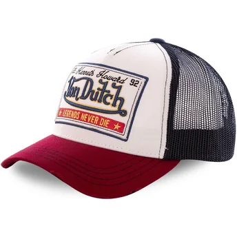 Petten gebogen wit snapback Legends Never Die CAS WB07 van Von Dutch