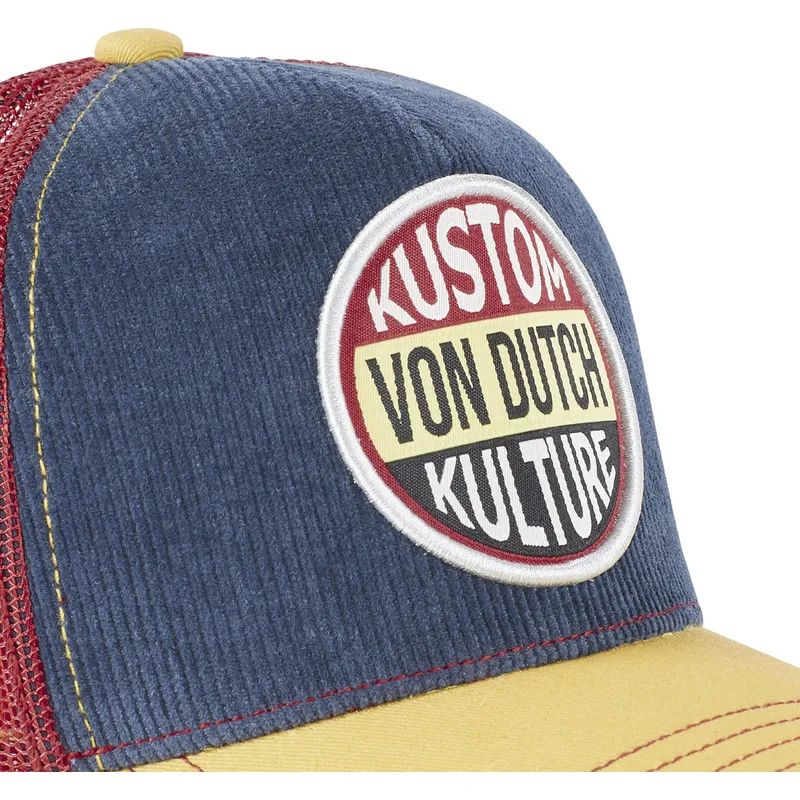 petten-gebogen-marineblauw-snapback-kustom-kulture-kus-van-von-dutch petten-gebogen-marineblauw-snapback-kustom-kulture-kus-van-von-dutch