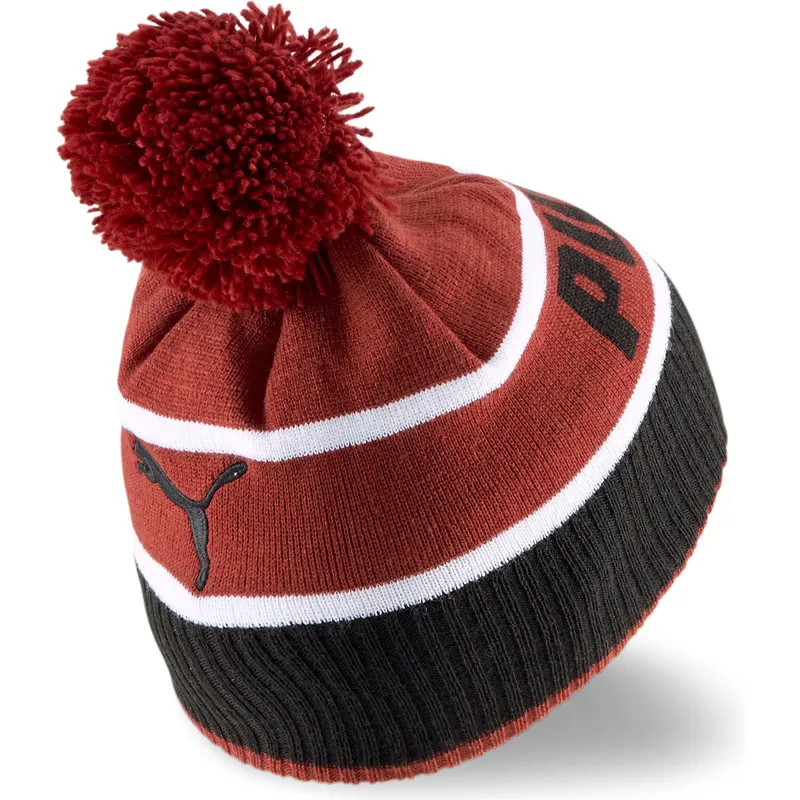 mutsen-rood-pompon-van-puma mutsen-rood-pompon-van-puma