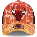 petten-gebogen-oranje-snapback-a-frame-summer-city-van-chicago-bulls-nba-van-new-era