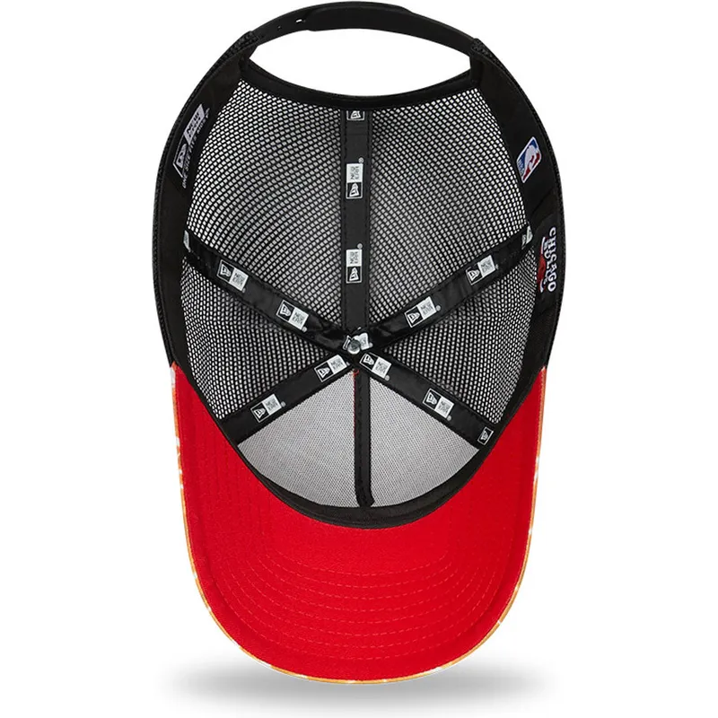 petten-gebogen-oranje-snapback-a-frame-summer-city-van-chicago-bulls-nba-van-new-era