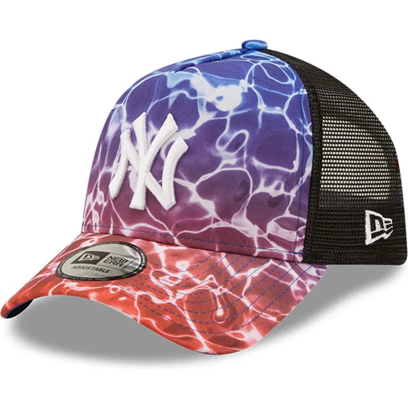 petten-gebogen-meerkleurig-snapback-a-frame-summer-city-van-new-york-yankees-mlb-van-new-era
